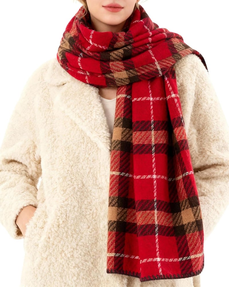 JOYPICKS Women's Long Knit Scarf Winter Chunky Scarfs Warm Big Wrap Thick Winter Fashion Scarves for Outdoor Men & Women - Image 1